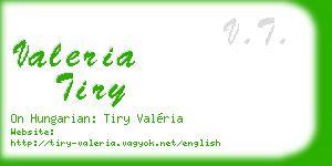 valeria tiry business card
