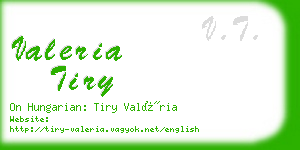 valeria tiry business card